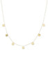 Фото #1 товара Macy's polished Disc Dangle 18" Statement Necklace in 10k Gold