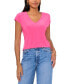 Фото #1 товара Women's Cap-Sleeve V-Neck Top