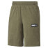 Фото #6 товара Puma Fusion Toweling Shorts 10" Mens Green Casual Athletic Bottoms 58303349