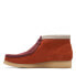 Фото #9 товара Clarks Wallabee Boot 26168830 Mens Orange Suede Lace Up Chukkas Boots