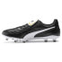 Puma King Top Firm Ground Soccer Cleats Mens Black Sneakers Athletic Shoes 10560