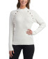 Фото #1 товара Juniors' Ribbed Mock Neck Sweater