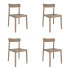 Garden chair Garbar Elba Beige Sand polypropylene 50 x 53 x 80 cm 4 Units (4 Pieces)