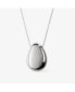 ფოტო #8 პროდუქტის Silver Pendant Necklace - Pebble Silver