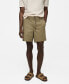 Фото #1 товара Men's Drawstring Detail Cotton Shorts