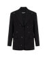 Women's Metallic Letter Detail Blazer