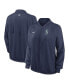 ფოტო #1 პროდუქტის Women's Navy Seattle Mariners Authentic Collection Team Raglan Performance Full-Zip Jacket