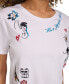 ფოტო #3 პროდუქტის Women's Embroidered Motif T-Shirt