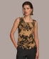 ფოტო #1 პროდუქტის Donna Karan Women's Asymmetrical Tortoise-Hardware Top