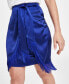 Women's Tie Front Fringe Trim Skirt, Created for Macy's