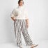 Women's Straight Leg Satin Pant - Future Collective with Reese Blutstein White