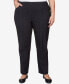 ფოტო #5 პროდუქტის Plus Size World Traveler Slim Fit Pinstripe Short Length Pants