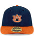Фото #3 товара Men's Navy, Orange Auburn Tigers Basic Low Profile 59Fifty Fitted Hat