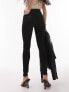 Topshop Joni jeans with knee rips in black