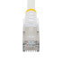 Фото #4 товара 1.5m CAT6a Ethernet Cable - White - Low Smoke Zero Halogen (LSZH) - 10GbE 500MHz 100W PoE++ Snagless RJ-45 w/Strain Reliefs S/FTP Network Patch Cord - 1.5 m - Cat6a - S/FTP (S-STP) - RJ-45 - RJ-45