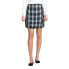 Women's Side Pleat Plaid Skort Above the Knee