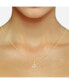 ფოტო #2 პროდუქტის Diamond Love Knot 18" Pendant Necklace (1/4 ct. t.w.) in 14k Gold-Plated Sterling Silver