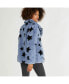 Women's Short Pile Faux Fur Star Print Jacket