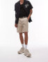 Фото #1 товара Topman slim chino shorts in stone