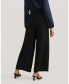 Women's Smooth Silk Wide Leg Cropped Pants for Women