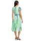Фото #2 товара Women's Printed Flutter-Sleeve High-Low Dress