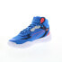 Фото #8 товара Puma Playmaker Pro Mid 37790208 Mens Blue Canvas Athletic Basketball Shoes