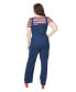 Plus Size Wide Leg Overall Dungaree Pants