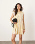 Фото #1 товара ASOS EDITION embellished allover sequin pleat trapeze mini dress in cream