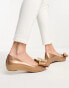 Melissa ultragirl jelly flat shoes in gold