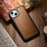 Фото #13 товара Etui pokryte naturalną skórą do iPhone 14 Leather Oil Wax jasny brąz