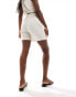 Фото #5 товара Vila linen blend shorts in oatmeal