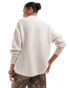 Selected Femme crew neck merino wool blend jumper in texture cream