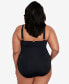 ფოტო #2 პროდუქტის Plus Size Halter-Neck One Piece Swimsuit