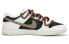 Фото #2 товара 【定制球鞋】 Nike Dunk Low 火心 黑白反转 摩卡 黑影棕 复古做旧 解构绑带 泼墨 低帮 板鞋 男款 棕 / Кроссовки Nike Dunk Low DV0831-101