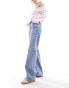 Noisy May Yolanda wide fit jeans in blue acid wash