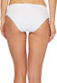 BECCA Women's 187630 Crochet Cutout Bikini Bottom White Swimwear Size S