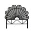 Headboard Romimex Black Rattan 160 x 160 x 5 cm