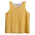 Charter Club Women's Sleeveless Lace Tank Top Daffodil Yellow XL
