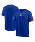 Фото #4 товара Men's Royal New England Patriots Sideline Coaches Vintage-Inspired Chevron Performance V-Neck T-shirt