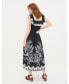 ფოტო #2 პროდუქტის Women's Ezra Damask Midi Dress