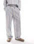 Reclaimed Vintage textured stripe pull on trouser co-ord