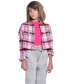 Big Girls Cropped Plaid Flannel Shacket