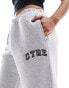 The Couture Club varsity relaxed joggers in grey marl