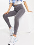 Stradivarius seamless legging with v waist in washed charcoal