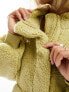 Фото #5 товара Only high neck fleece in sage green