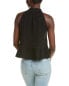 Serenette Halter Gauze Top Women's Black Xs