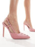 Public Desire Yulianna pointed heeled shoe in pink