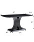 Фото #4 товара Luxurious Faux Marble Dining Table with X-Base and Sturdy Construction