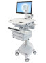 Фото #2 товара Ergotron StyleView - Multimedia cart - Aluminium - Grey - White - Aluminium - Plastic - Zinc steel - Flat panel - 16.8 kg - 61 cm (24")