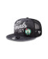 Фото #3 товара Men's Black Boston Celtics 2024 Eastern Conference Champions Locker Room 9FIFTY Snapback Hat